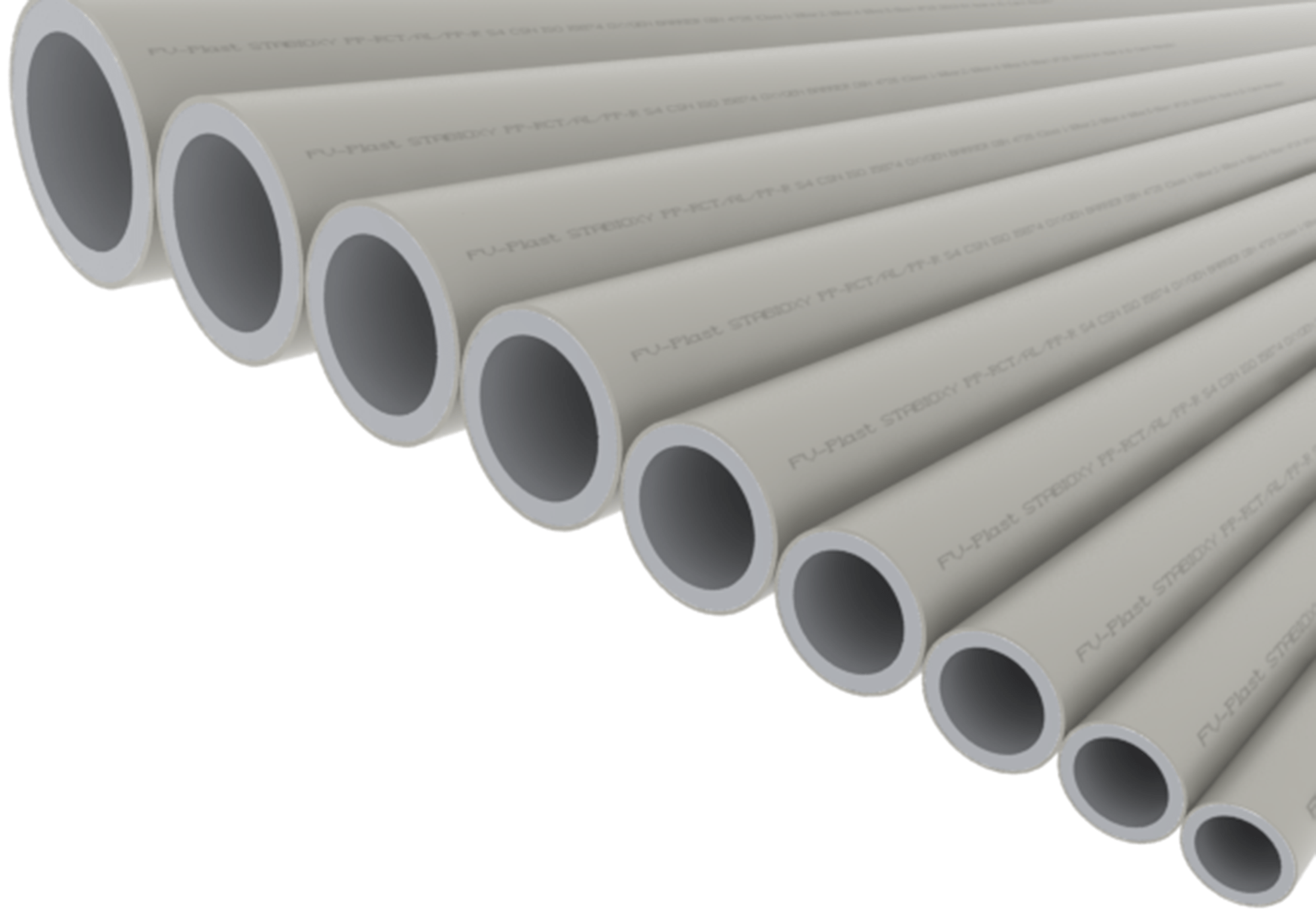 PPR plastic pipes for welding