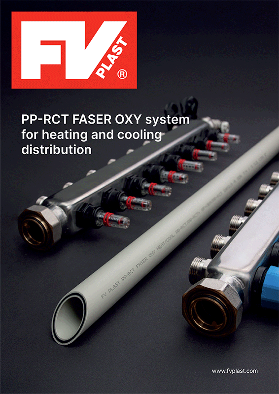 PP-RCT FASER OXY system for heating and cooling distribution